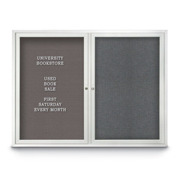 Corkboard, 36"x36", Cobalt Accent/Bronze